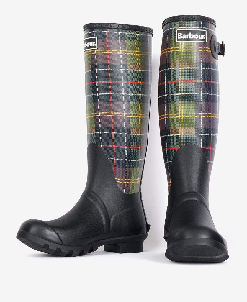 Barbour Dömustígvél - Tartan Bede - Black/Classic Tartan