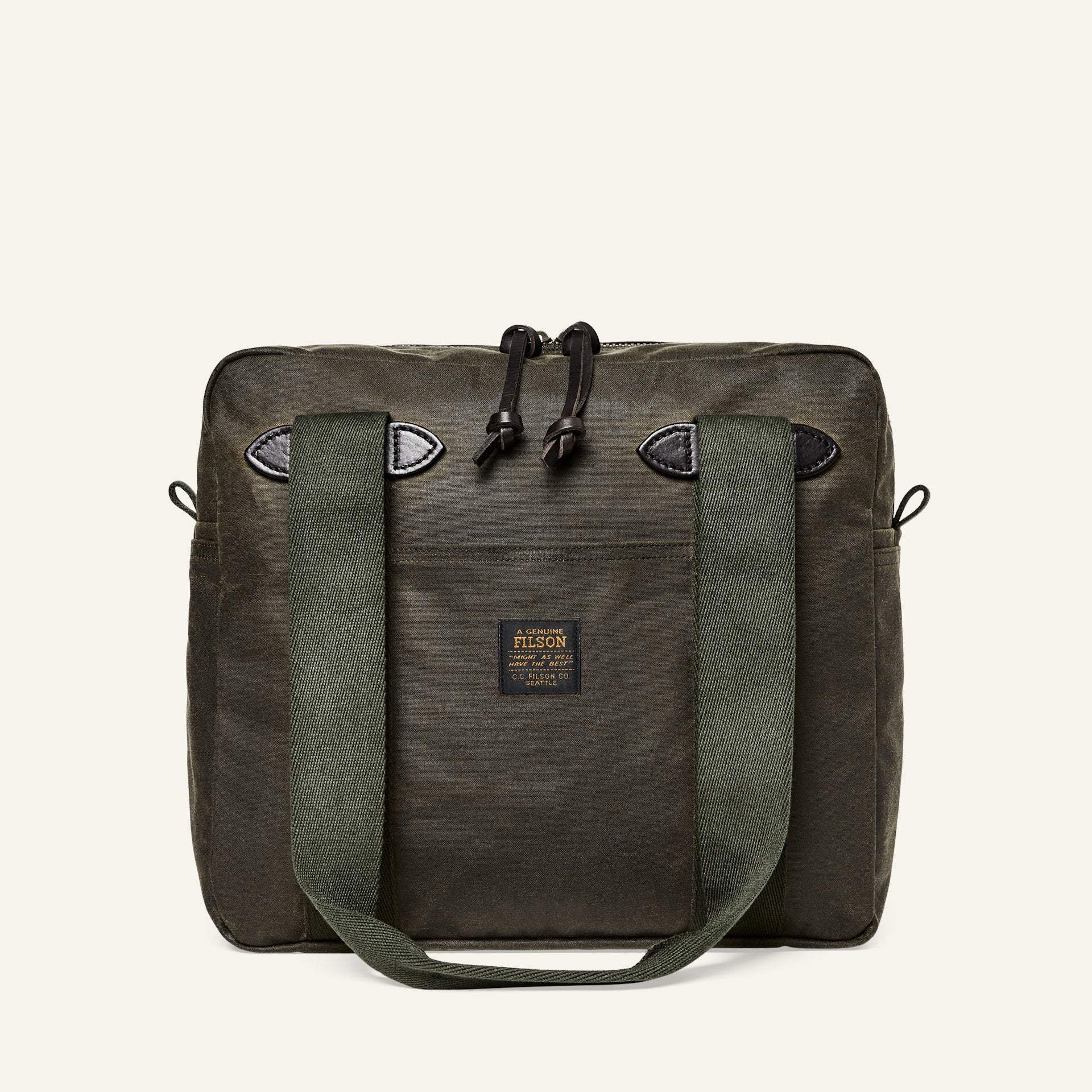 Filson Task - Tin ClothTote Bag With Zipper - Otter Green  