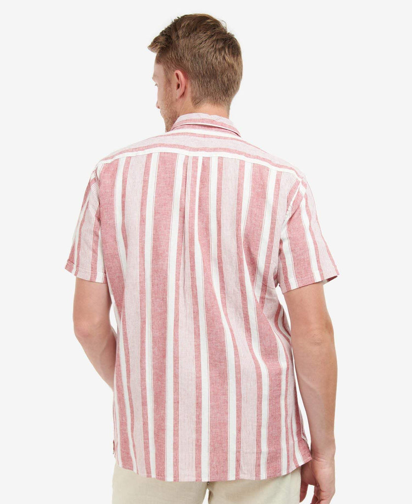 Barbour Stuttermaskyrta - Thewles - Red