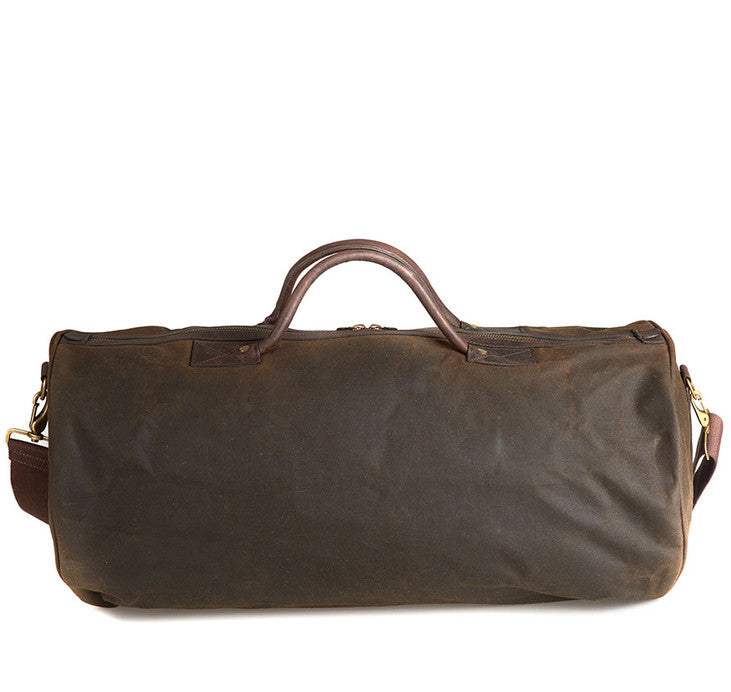 Barbour waxed holdall online