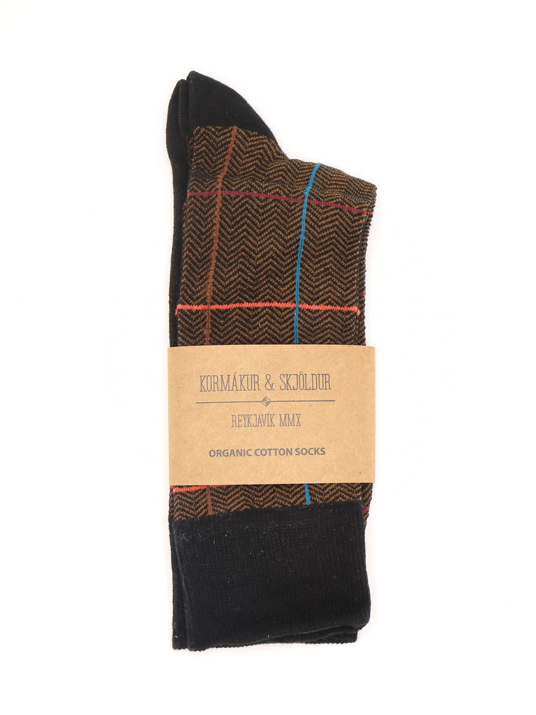 K&S Sokkar - Brúnn Dilkur 41/45