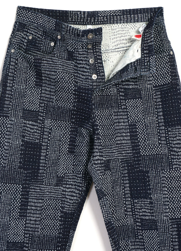 Hansen Buxur Robby Sashiko Indigo