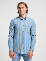 Leesure Shirt Indigo Dobby