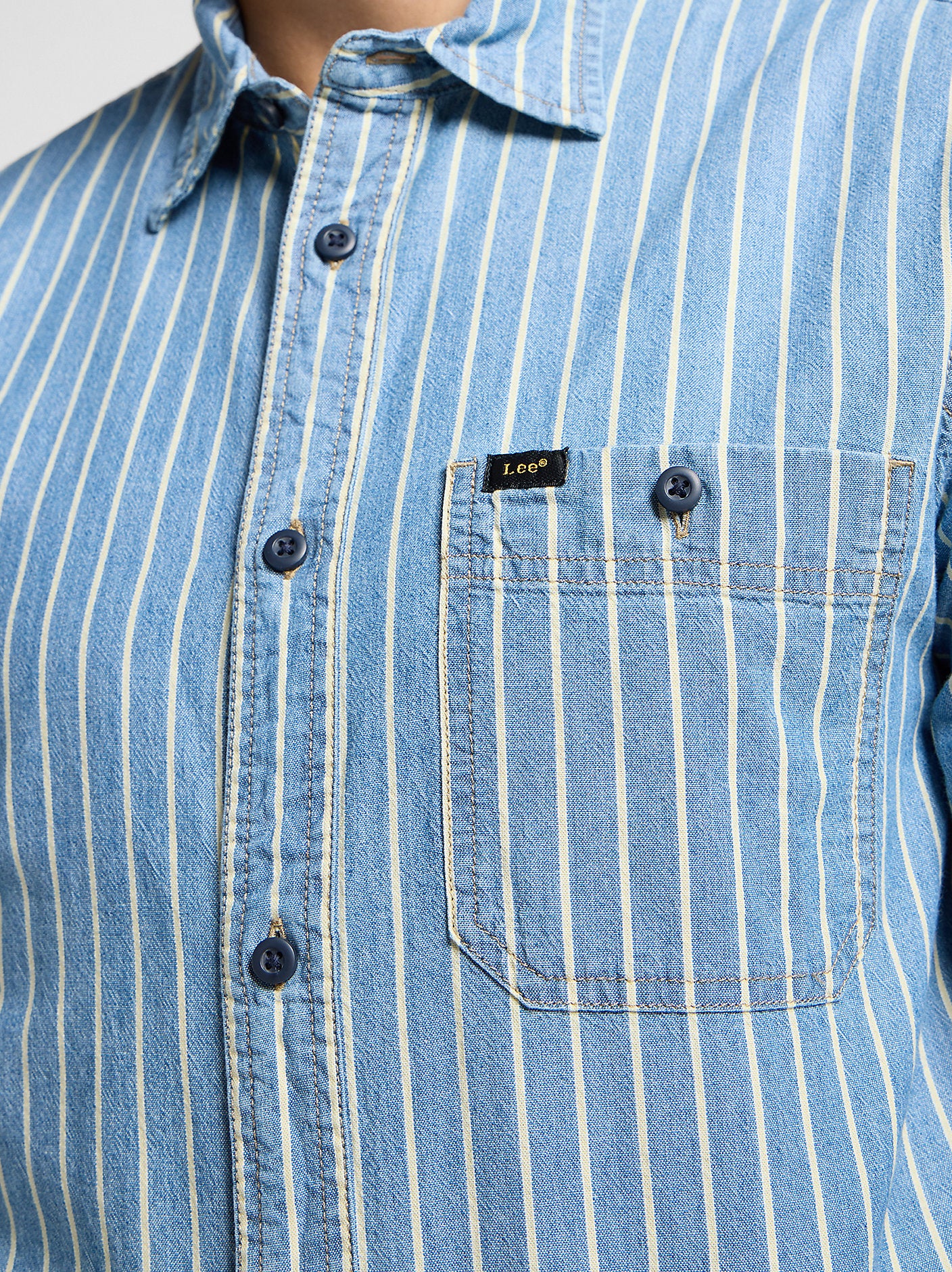 Leesure Shirt Indigo Dobby
