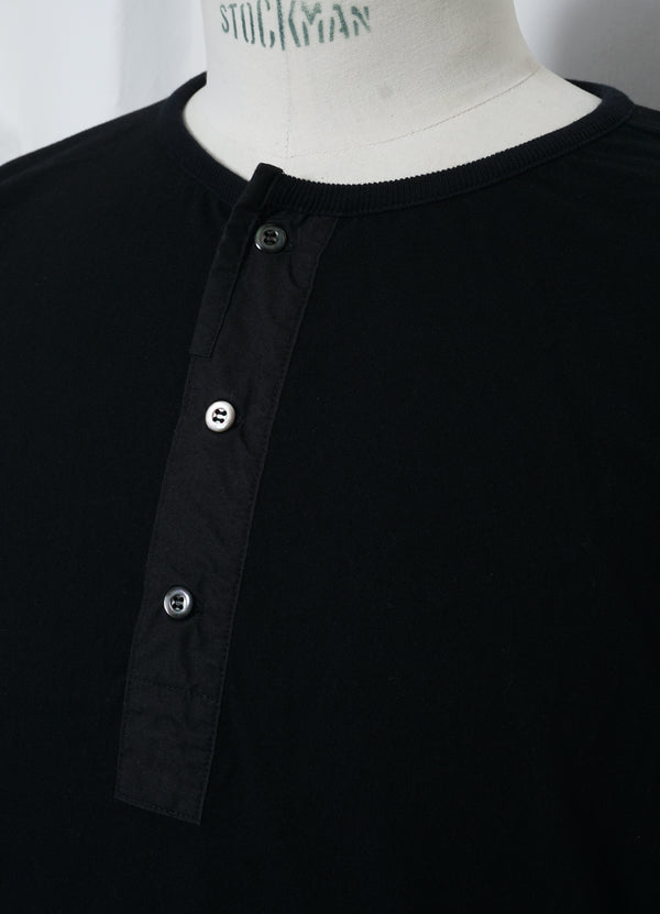 Hansen Henley Bolur Black Japan