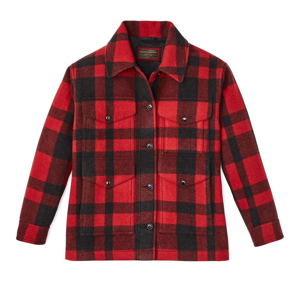 Filson Dömu Yfirskyrta Red Black Plaid