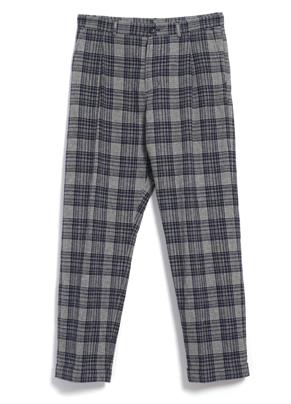 Hansen Buxur Sune Navy Ecru Check