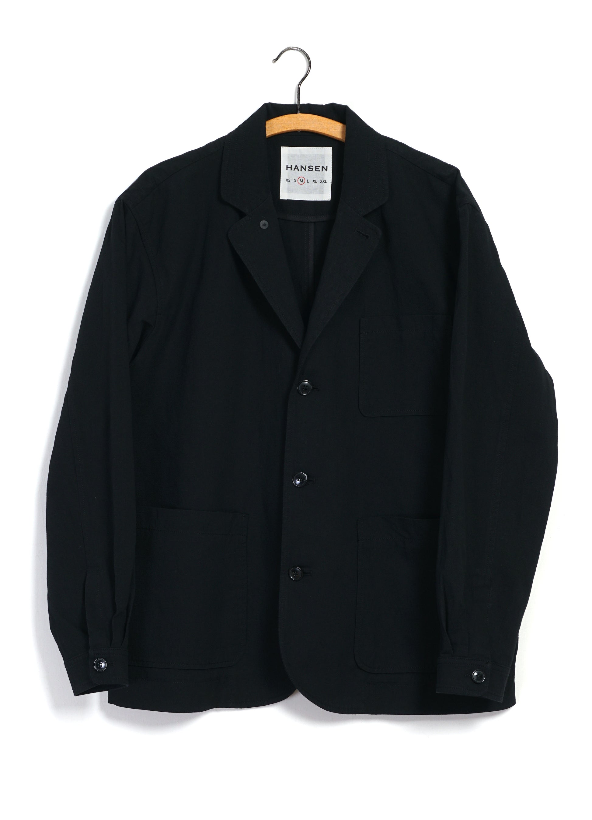Hansen Malvin Loose Jakki Black Twill - Kormákur & Skjöldur