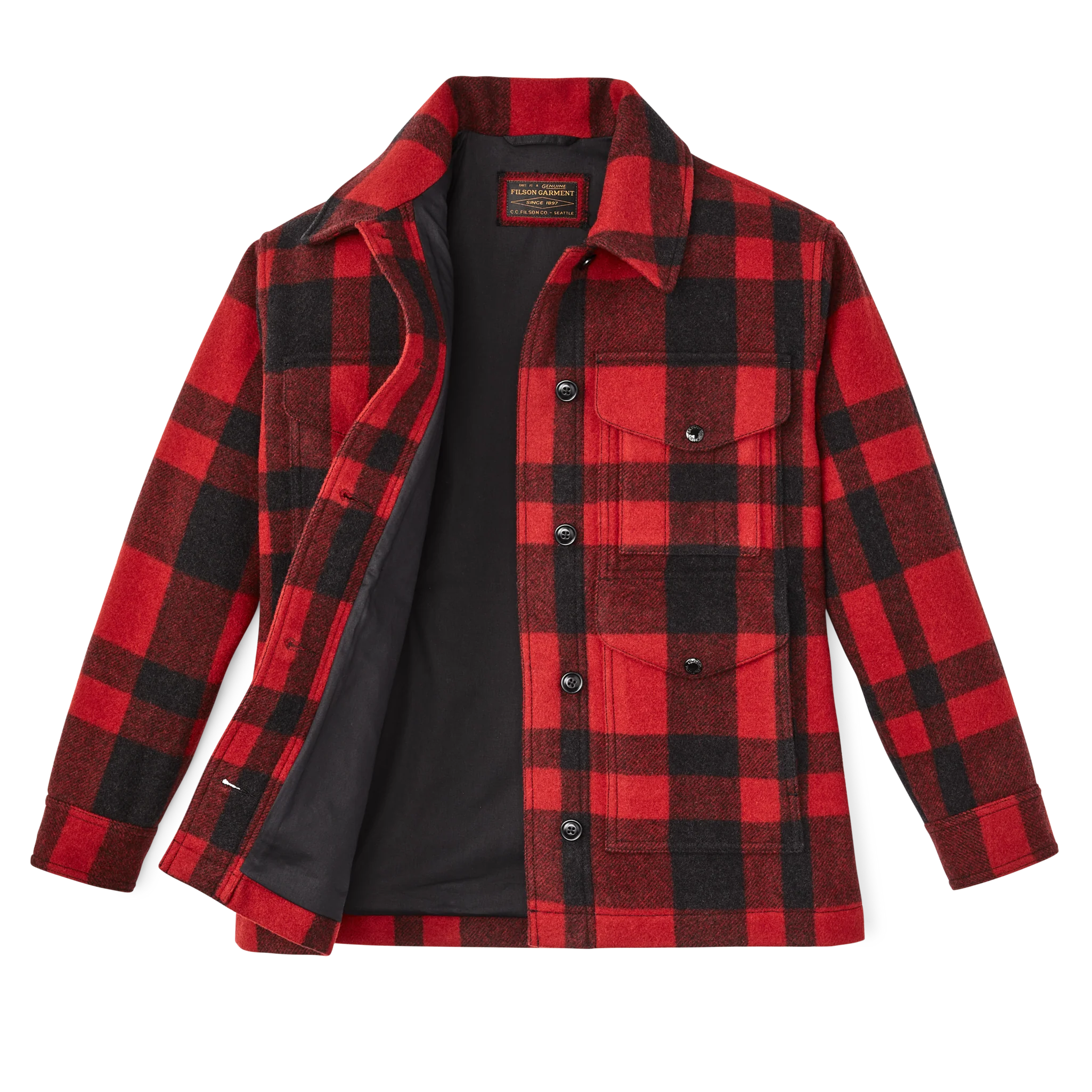 Filson Dömu Yfirskyrta Red Black Plaid