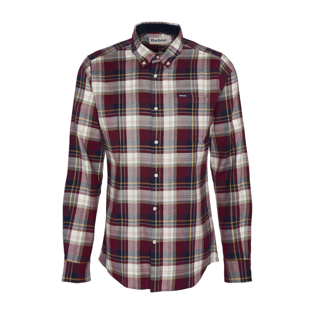 Barbour Skyrta Crossfell tf Merlot