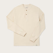 Filson Waffle Knit Henley HvÃ­tur