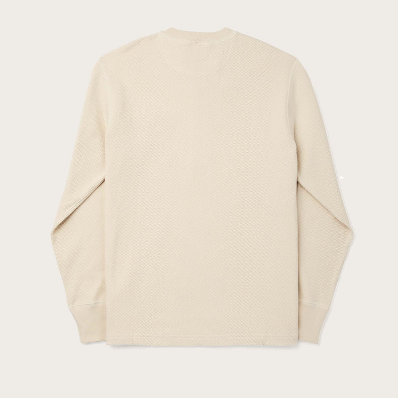 Filson Waffle Knit Henley HvÃ­tur