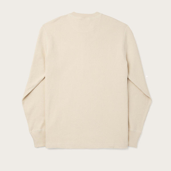 Filson Waffle Knit Henley HvÃ­tur
