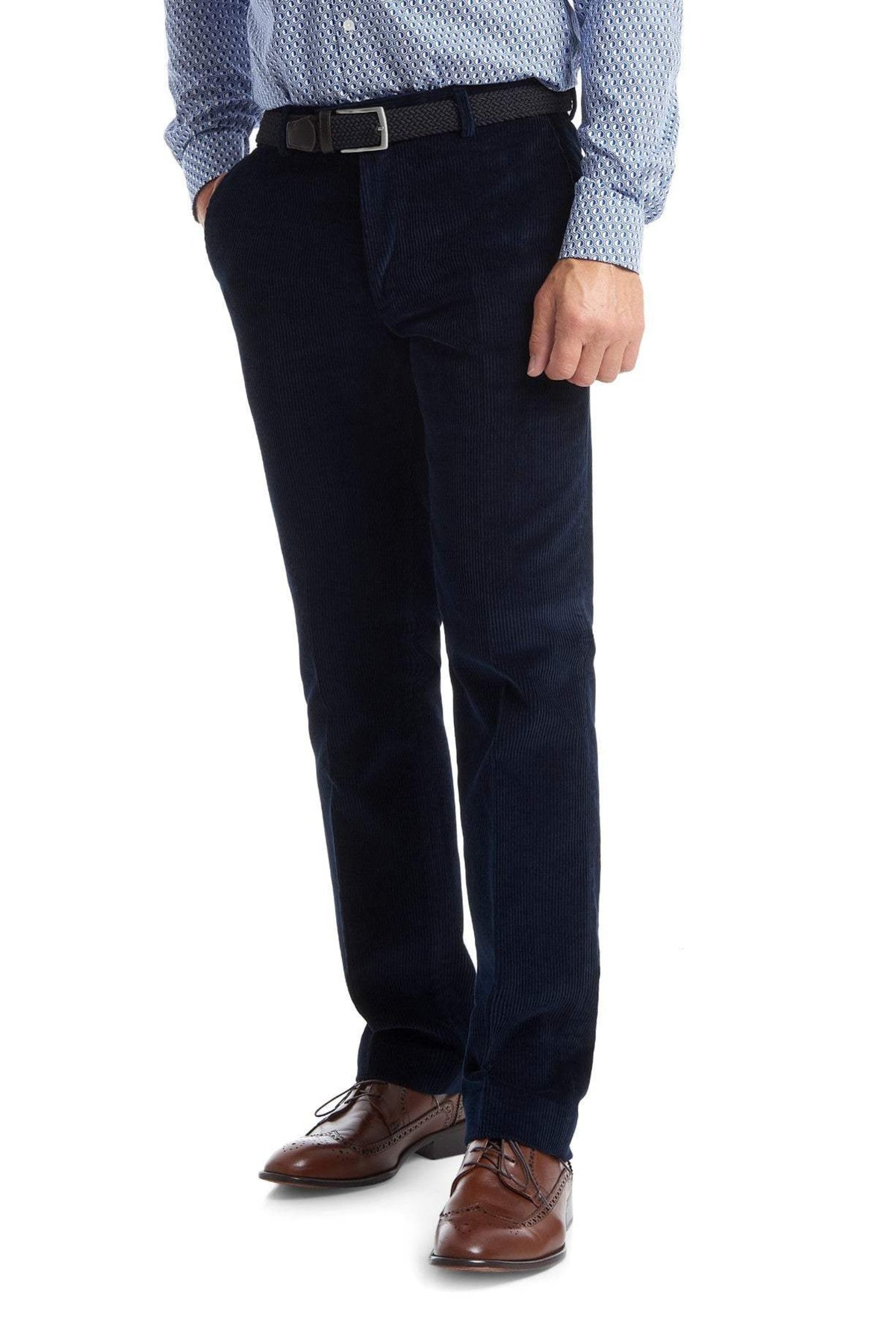 Gurteen-flauelsbuxur-navy-warwick