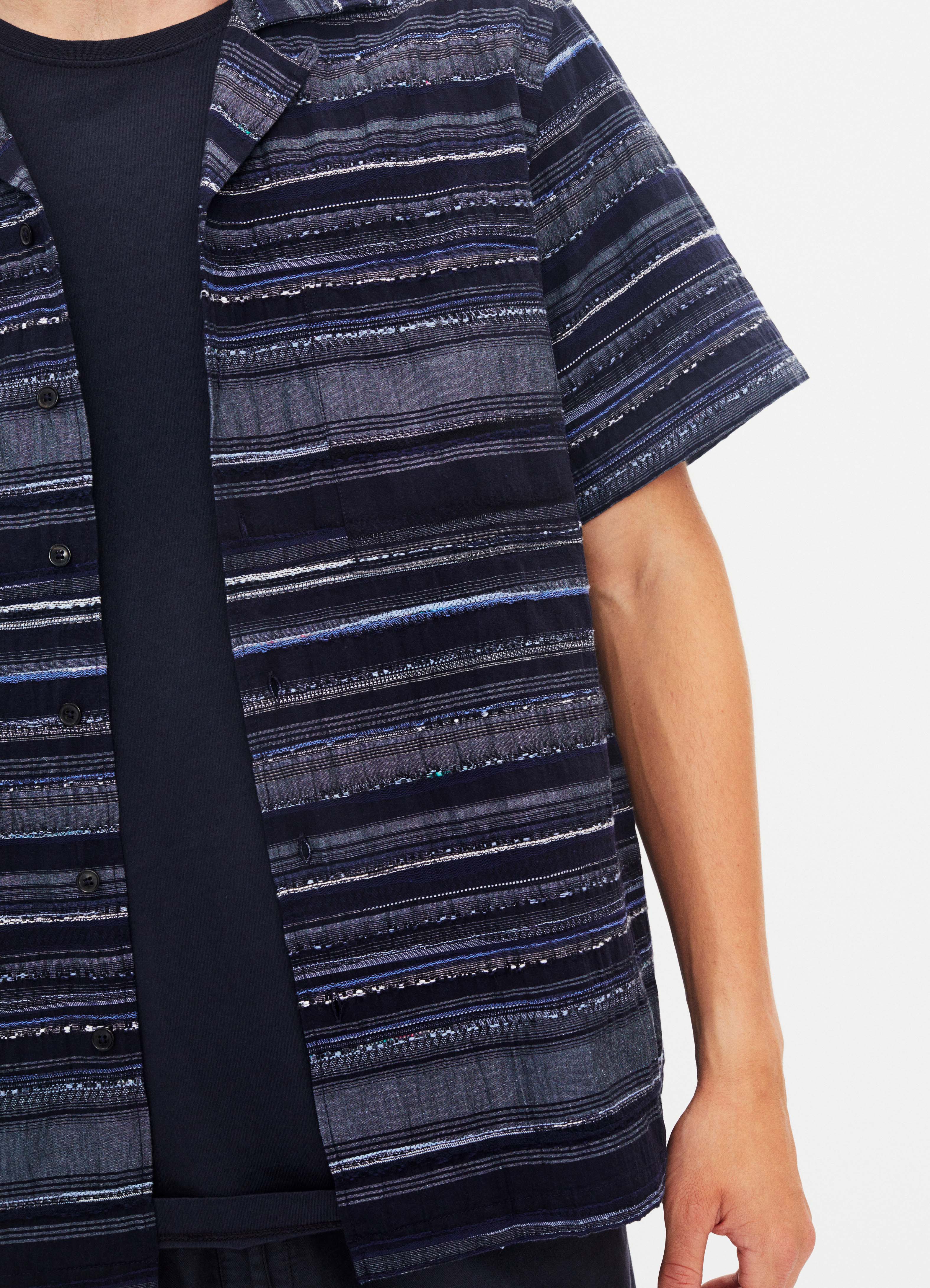 Hansen Short Sleeve Shirt Multiple Blue