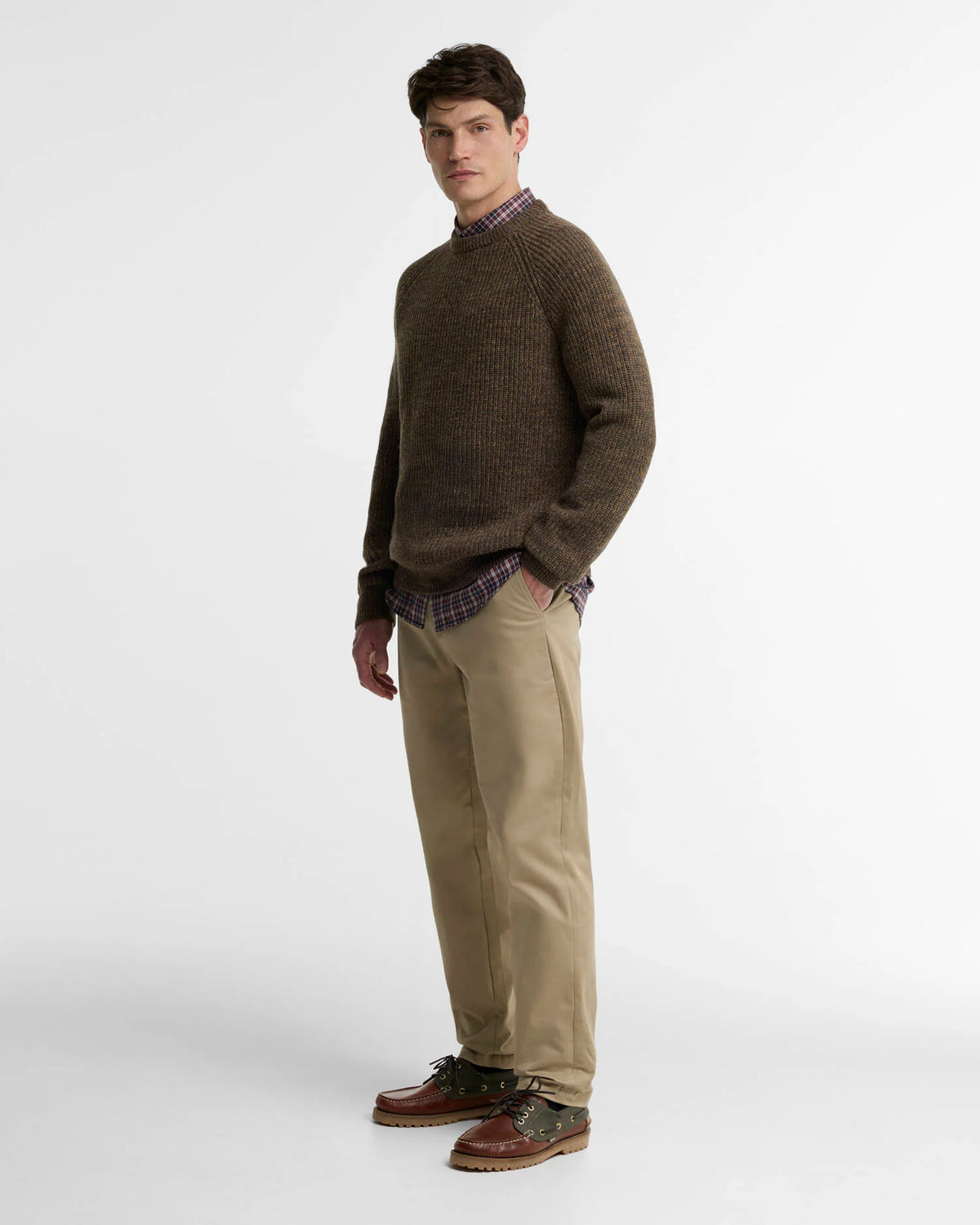 Barbour Horseford Crew Neck Camel