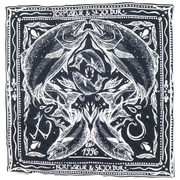 K&S Hálsklútur Bandana Svartur Lax - Kormákur & Skjöldur