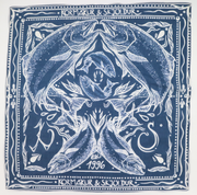 K&S Hálsklútur Bandana Blár Lax - Kormákur & Skjöldur
