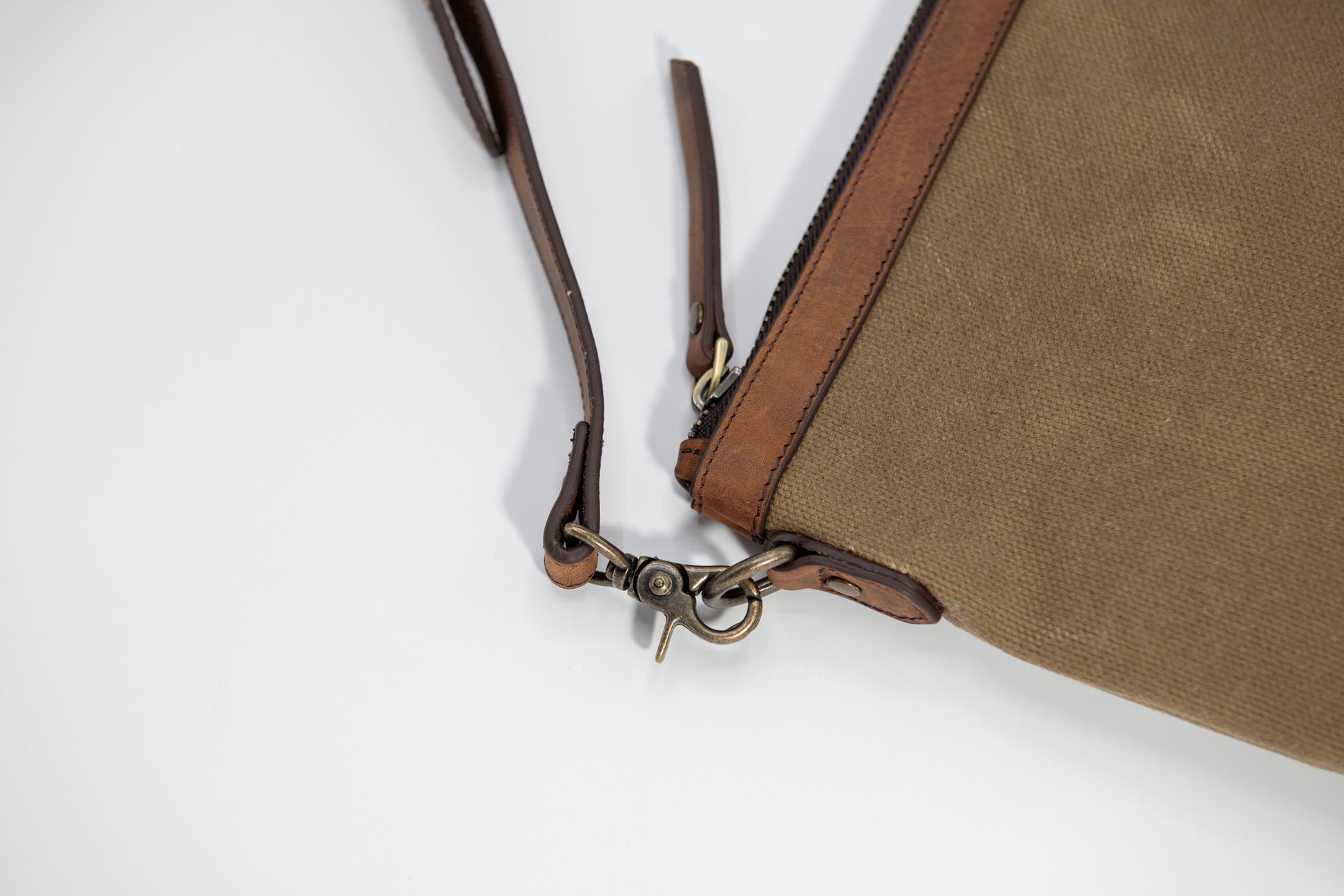 K&S Handtaska Vaxaður strigi - Waxed Canvas Beige - Handtaska