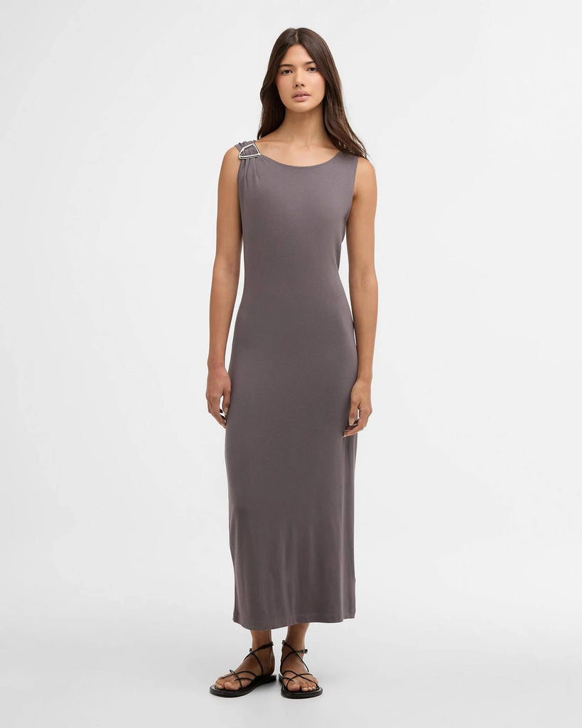 Barbour Kjóll B.Intl Gigi Midi Lavender