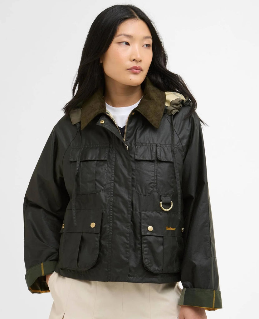 Barbour Vaxjakki Liza Olive