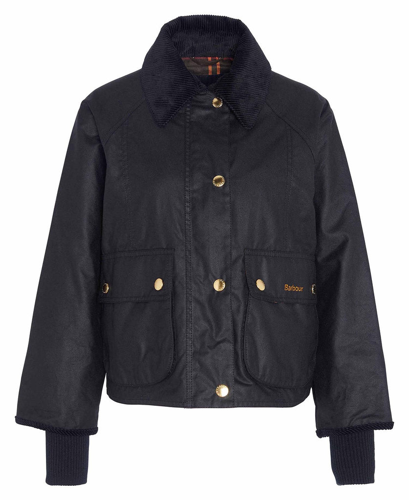 Barbour Vaxjakki Crop Beadnell Black