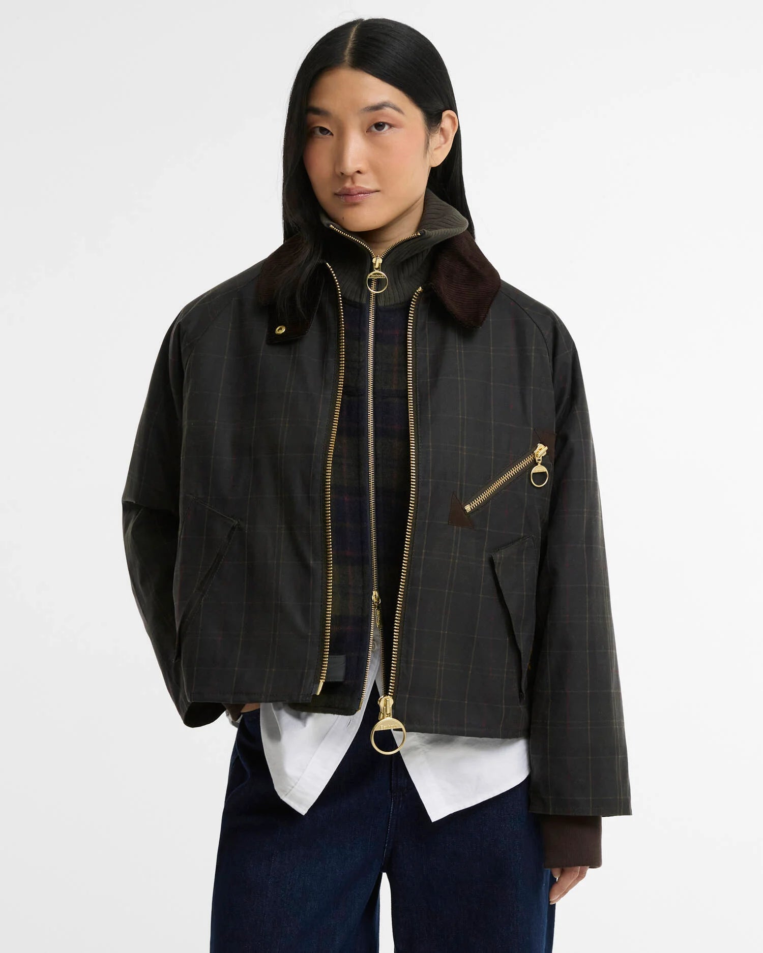 Barbour Jakki Arlene Checked Wax