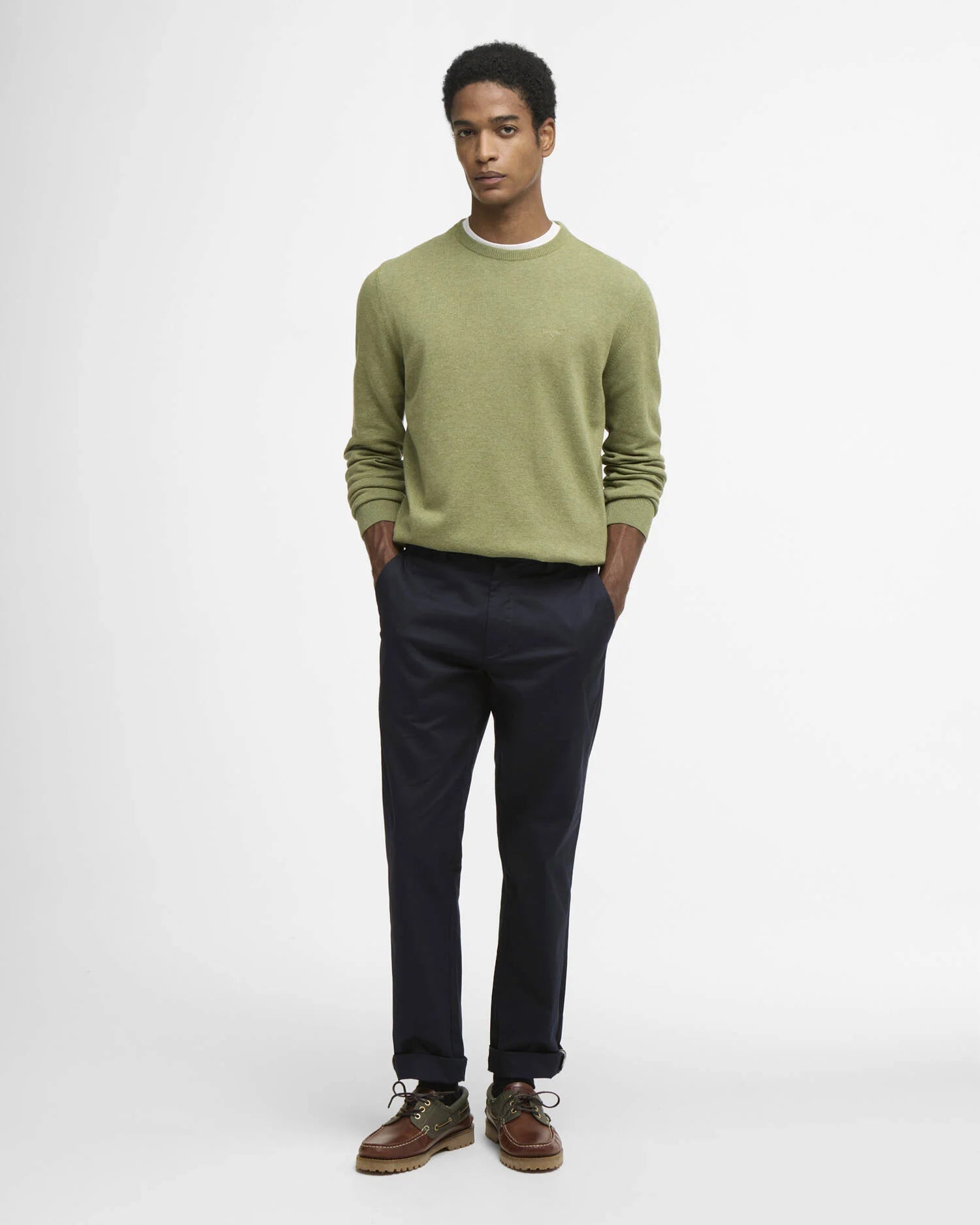Barbour Peysa Pima Cotton Crew - Kormákur & Skjöldur