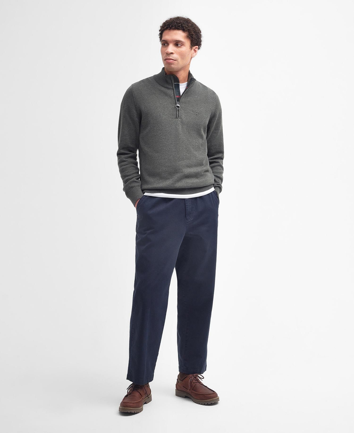 Barbour Peysa Half Zip Knitted - Kormákur & Skjöldur