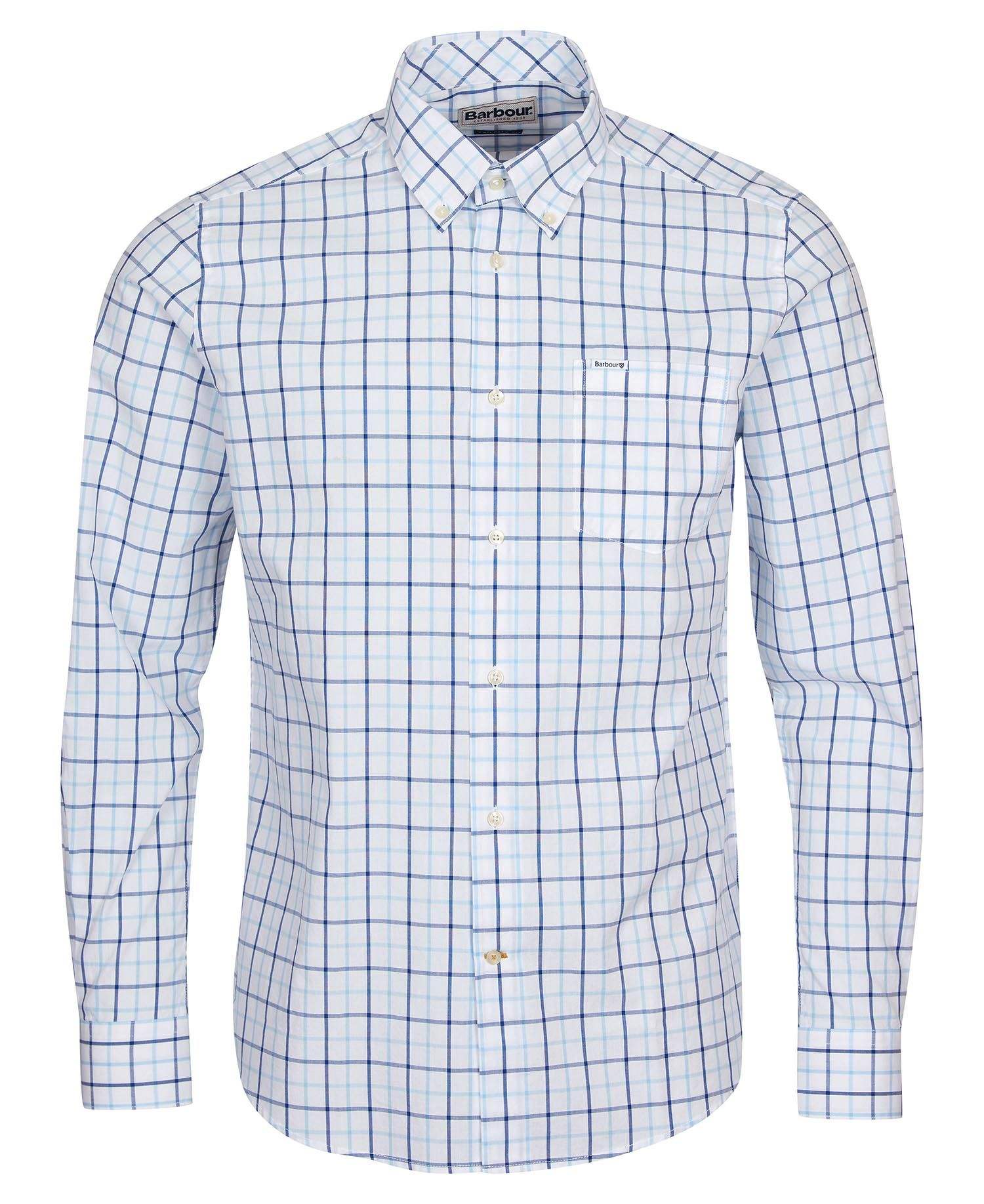 Barbour Skyrta Bradwell Blue - Kormákur & Skjöldur