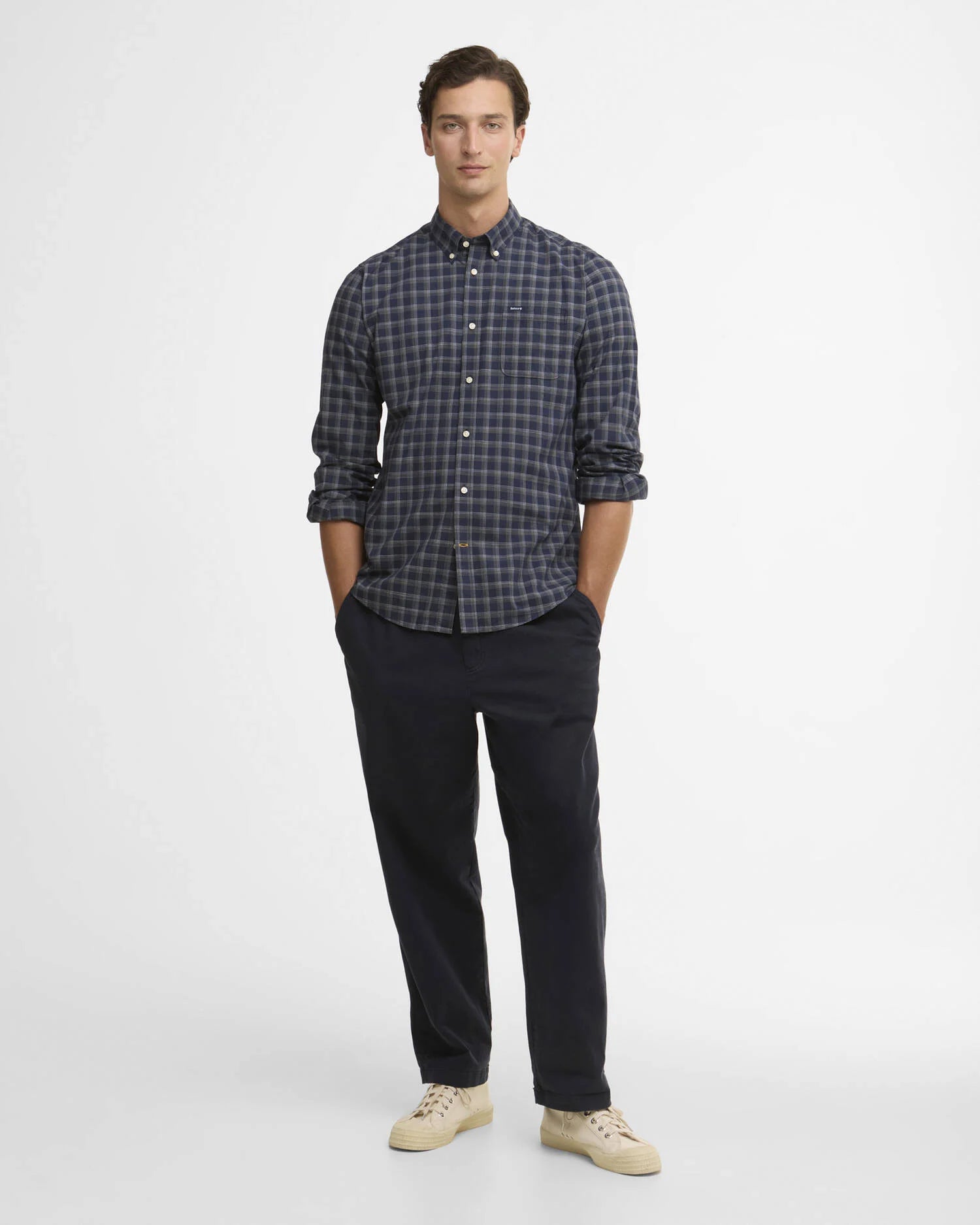 Barbour Bramwell Shirt Navy - Kormákur & Skjöldur