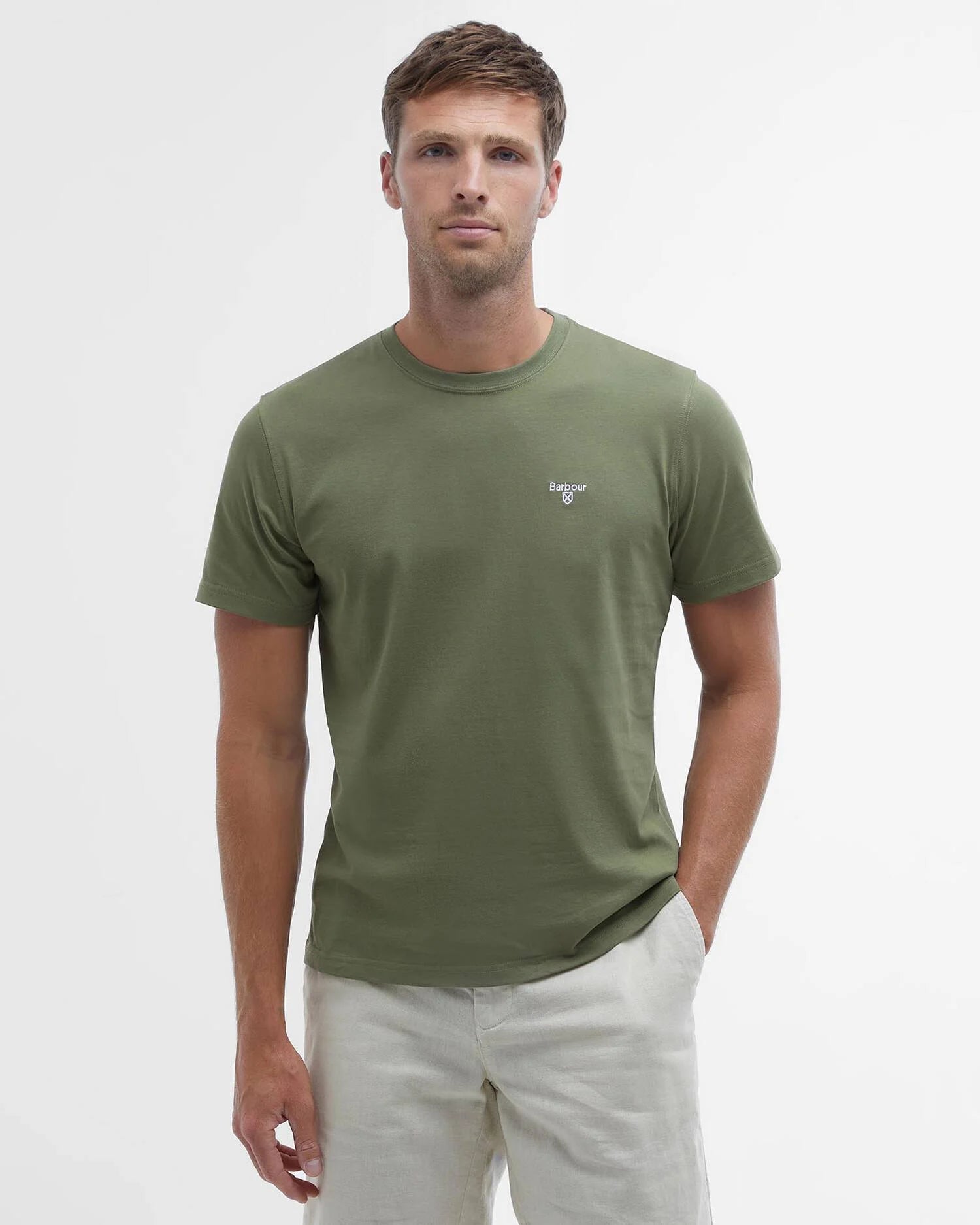 Barbour stuttermabolur Essential Sports