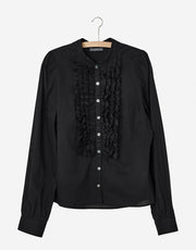 Nygardsanna Ruffle  Blouse Black
