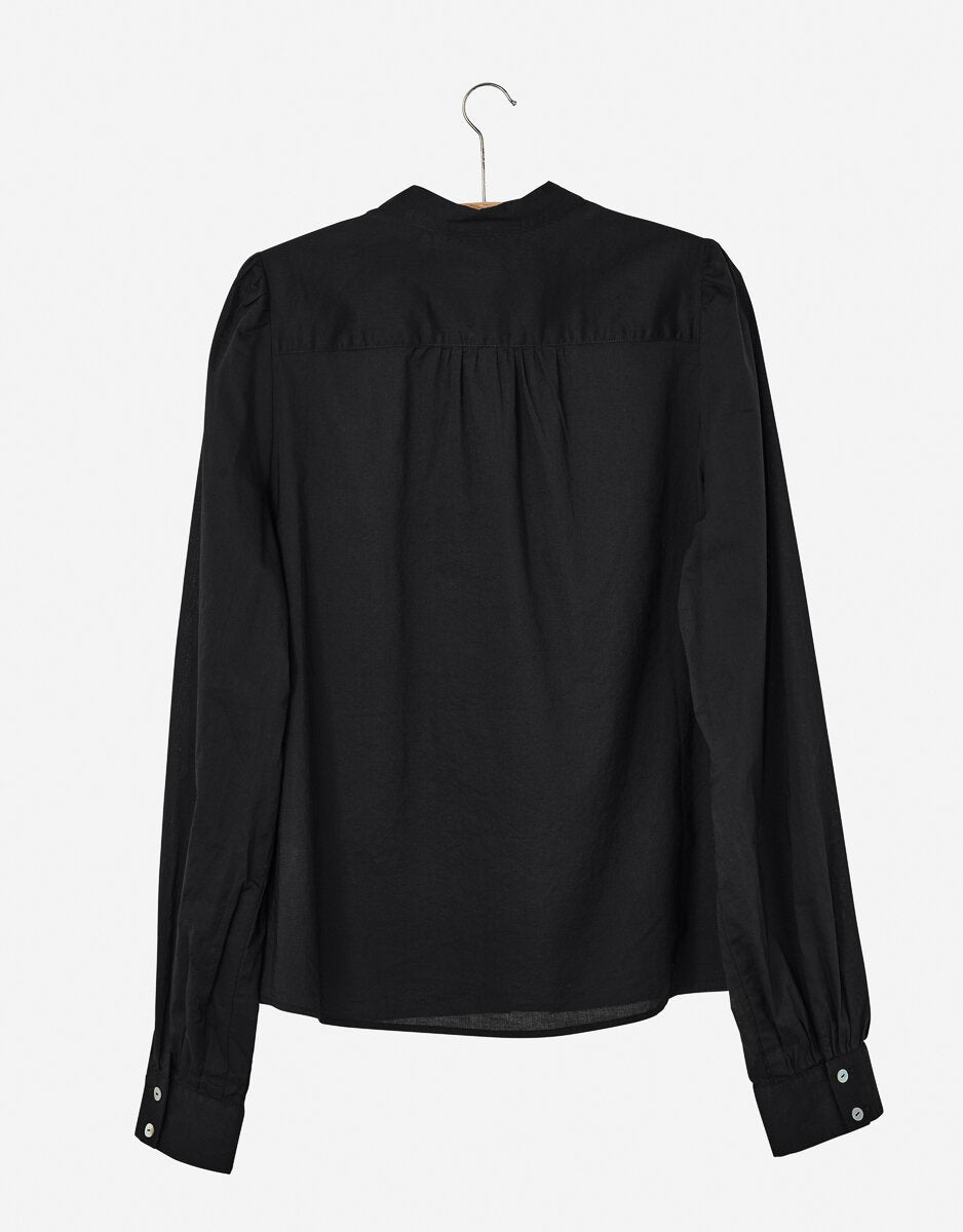 Nygardsanna Ruffle Blouse Black