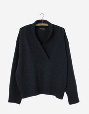 Nygardsanna Shawl Collar Sweater - Dark Blue