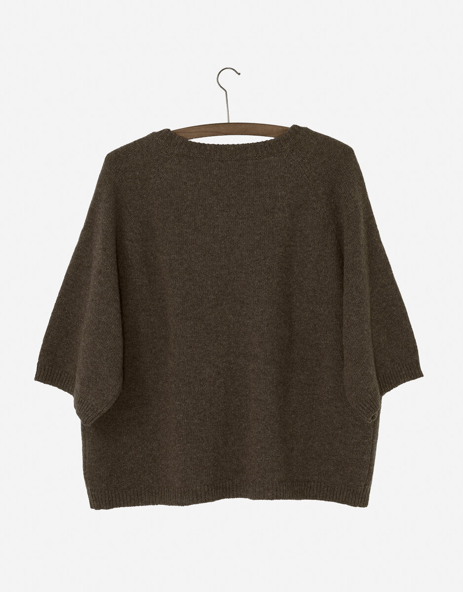 Nygardsanna Short Sleeve Sweater - Taupe