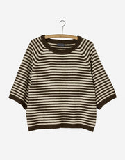 Nygardsanna Short Sleeve Sweater Brown