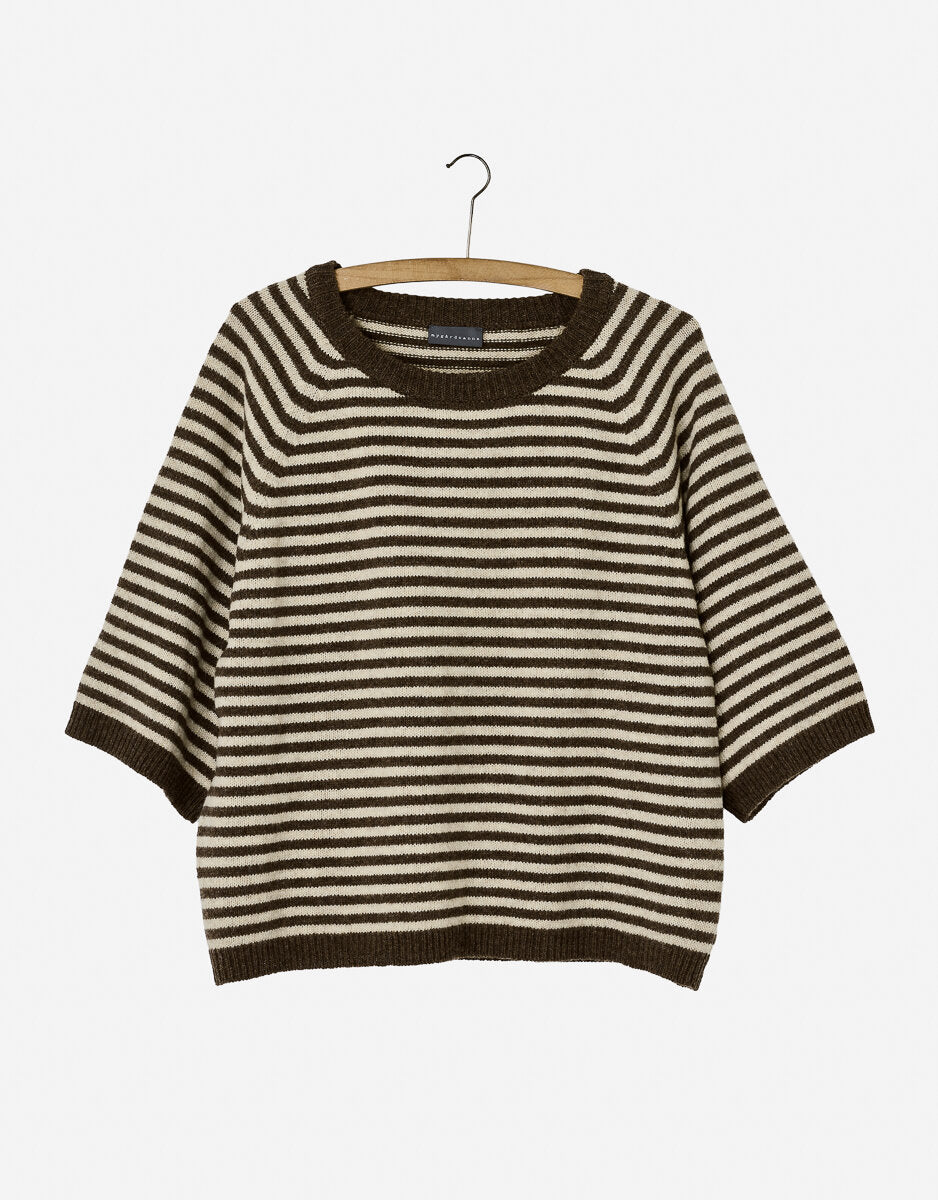 Nygardsanna Short Sleeve Sweater Brown