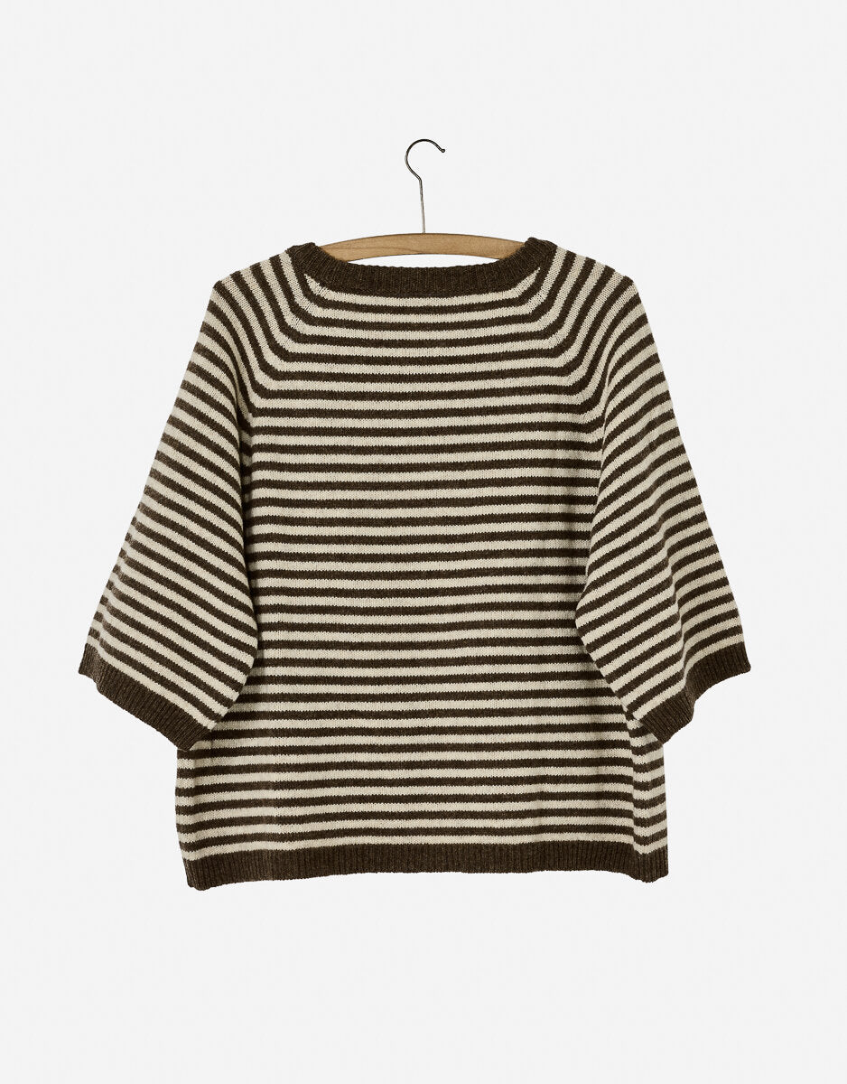 Nygardsanna Short Sleeve Sweater Brown
