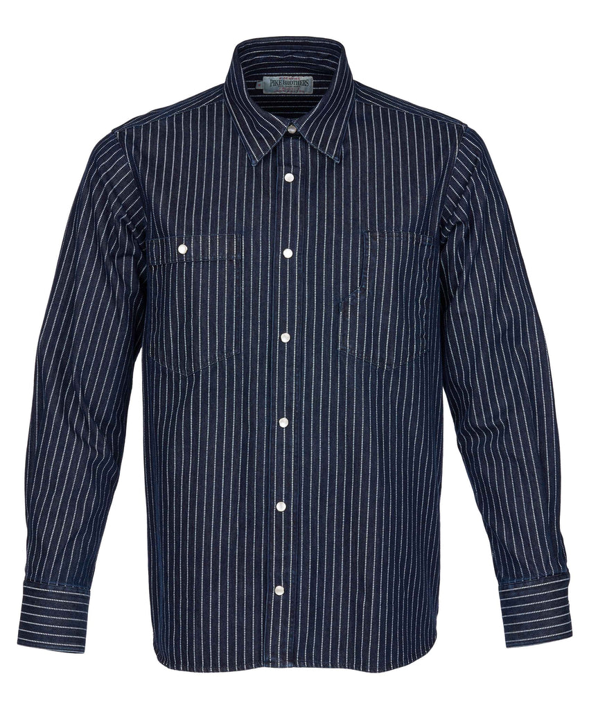 Pike Skyrta Roamer Blue Wabash Denim