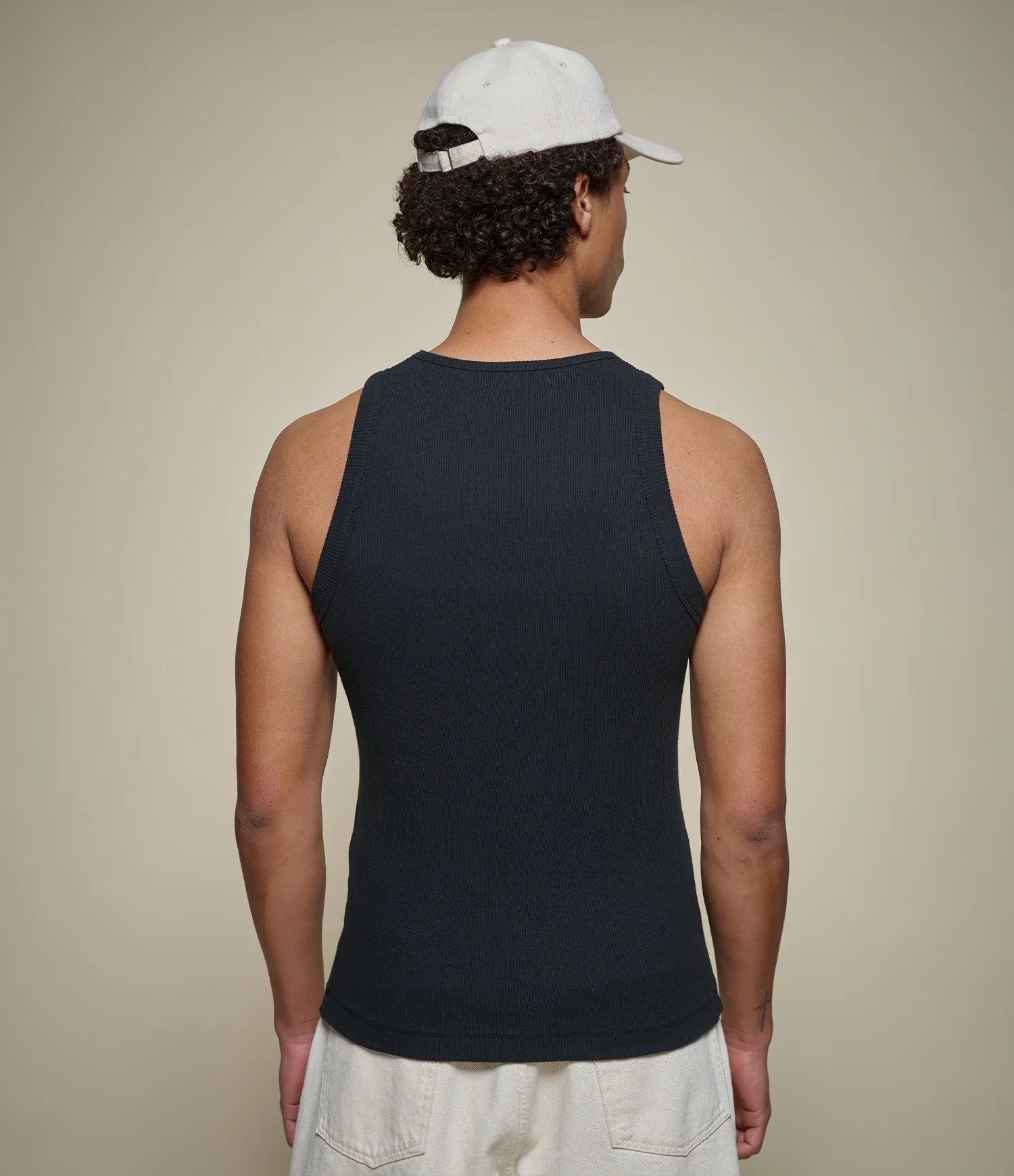 Merz B. Schwanen Cotton Tank Top Black