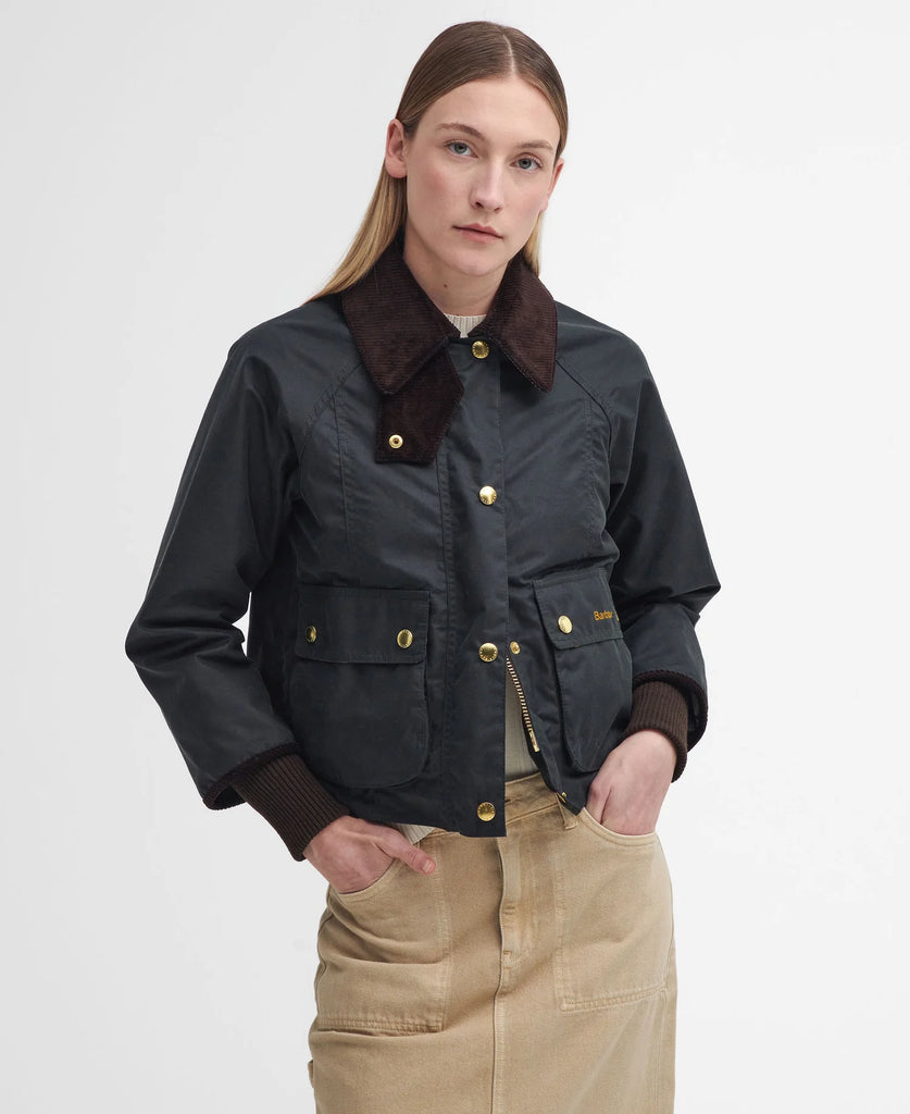 Barbour Vaxjakki Crop Beadnell Sage Kormakur Skjoldur