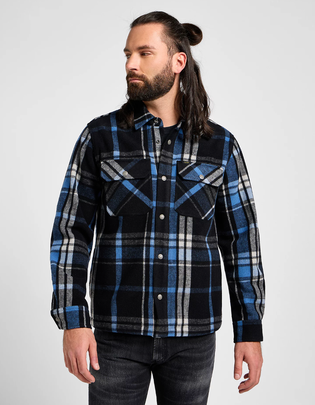 Lee Yfirskyrta Black Wool - Kormákur & Skjöldur