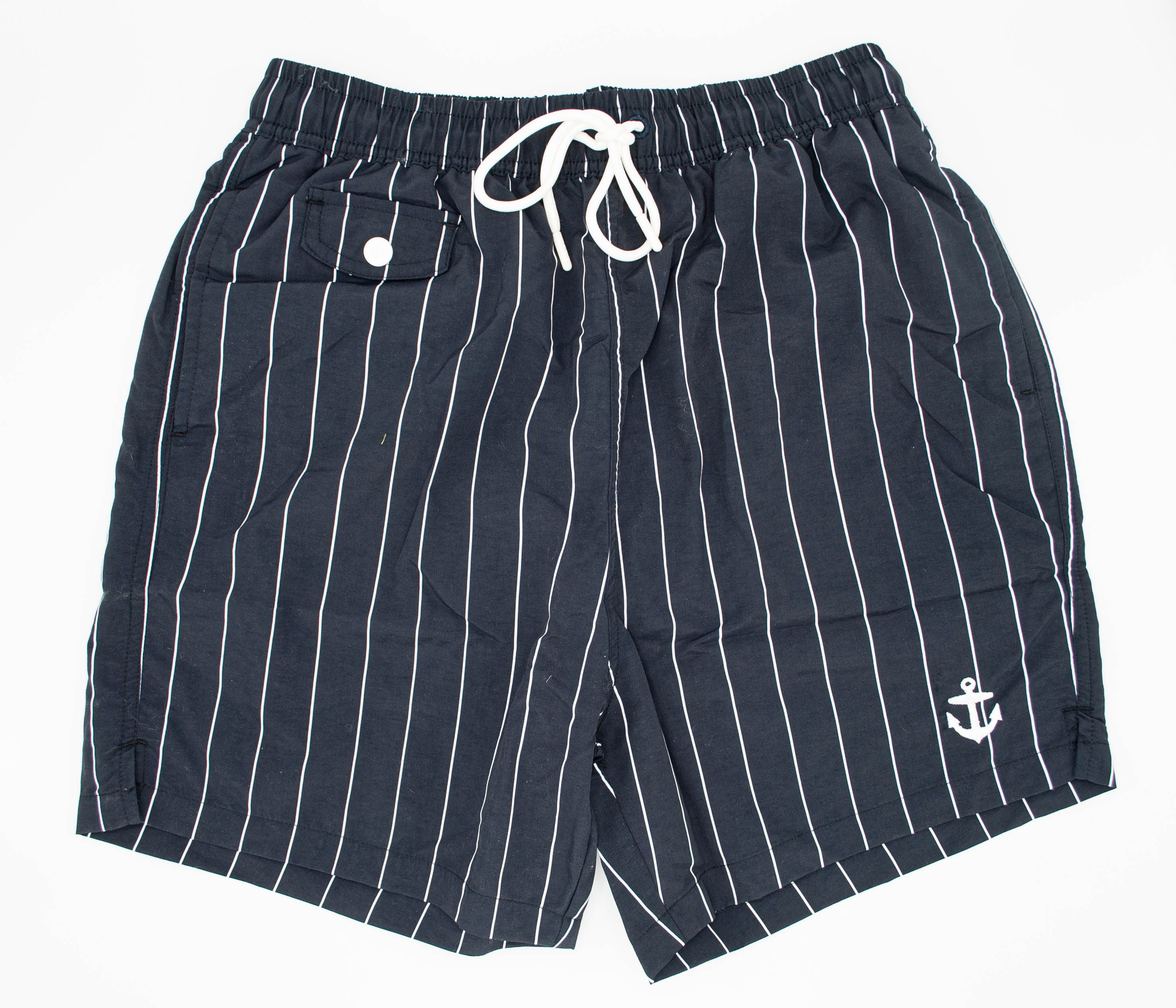 K&S Sundbuxur Black/White