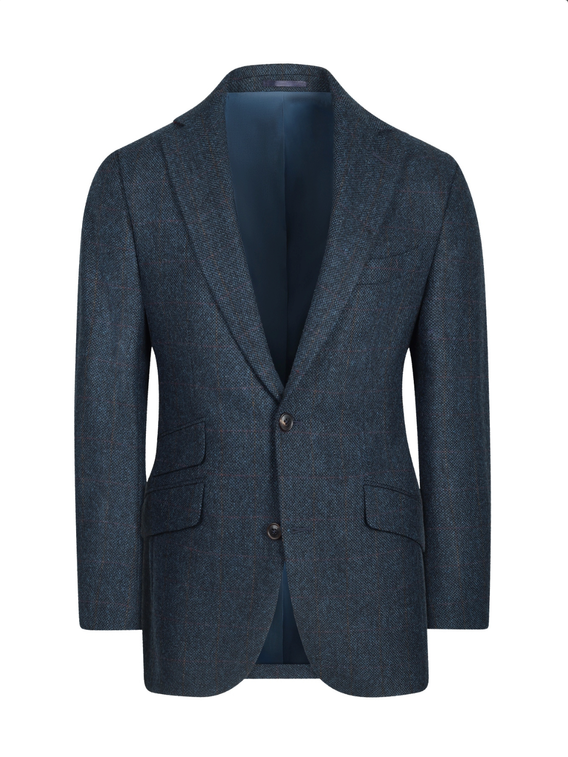 WS Jakkafatajakki Edward Windowpane/Navy