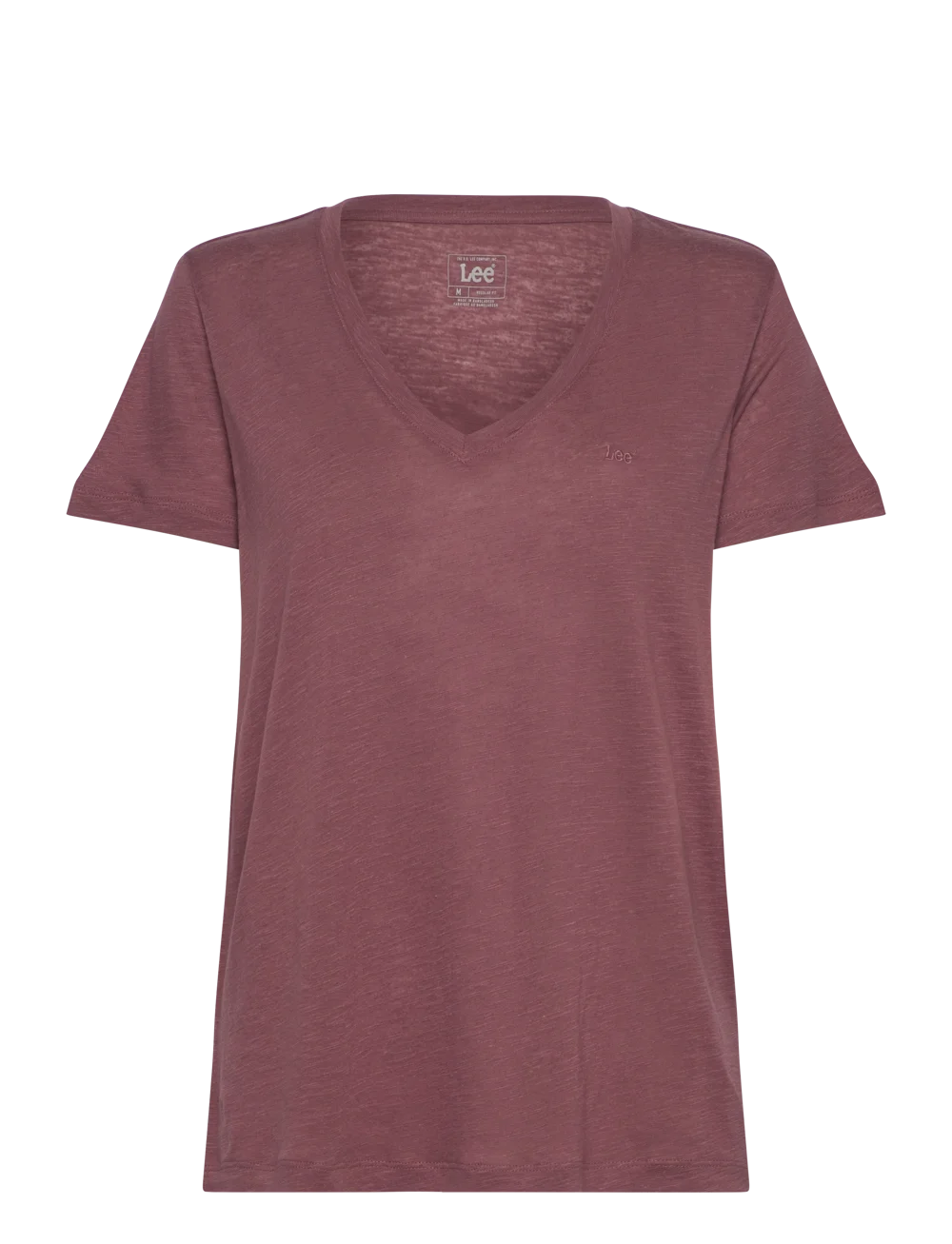 LEE - V NECK TEE HENNA