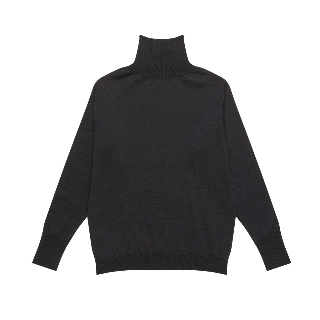 Andersen peysa Marine Turtleneck Black