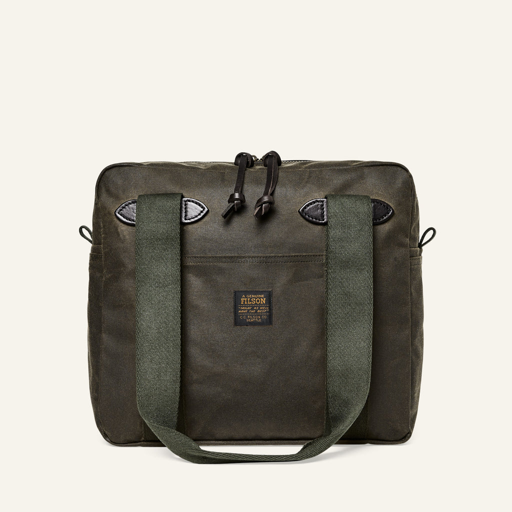 Filson Task - Tin ClothTote Bag With Zipper - Otter Green