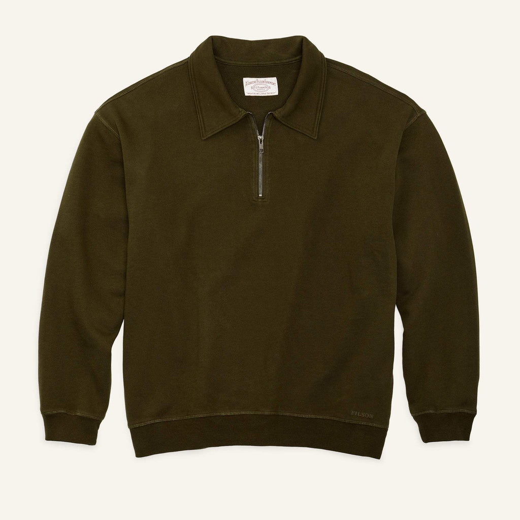 Filson Peysa - Training 1/4zip Sweatshirt - Dark Olive