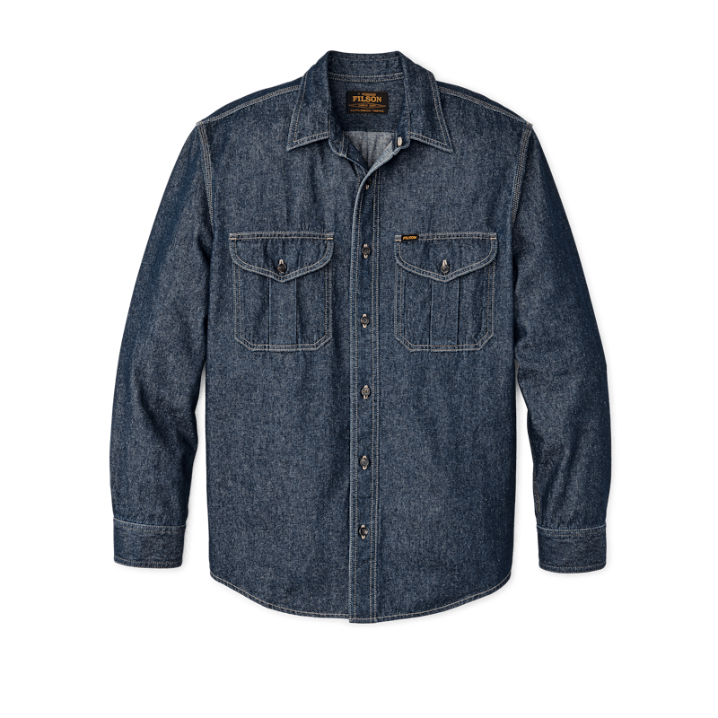 Filson Skyrta Denim Guide Rinse Indigo